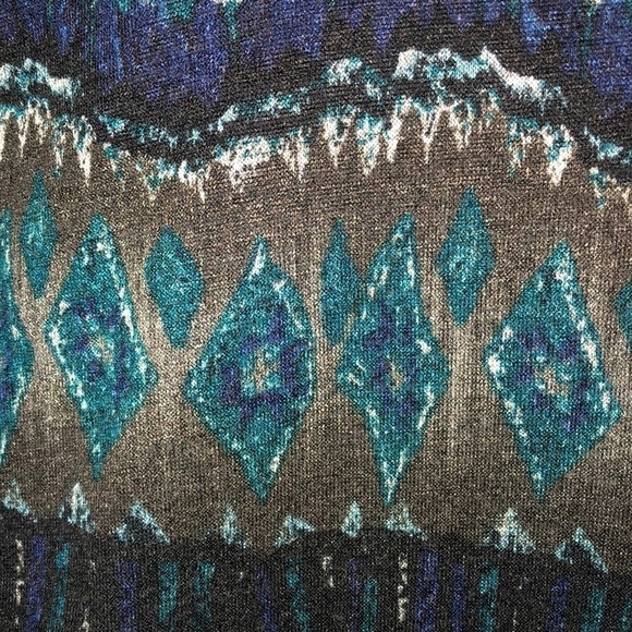 Butterfly Top Carole Little (L) Turquoise & Brown - Picture 4 of 7